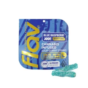 Flav Nighttime Gummies – Blue Raspberry 100mg