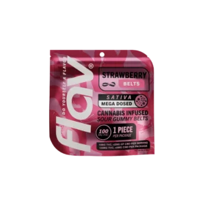 Flav Nighttime Gummies Strawberry Belt (100mg THC)