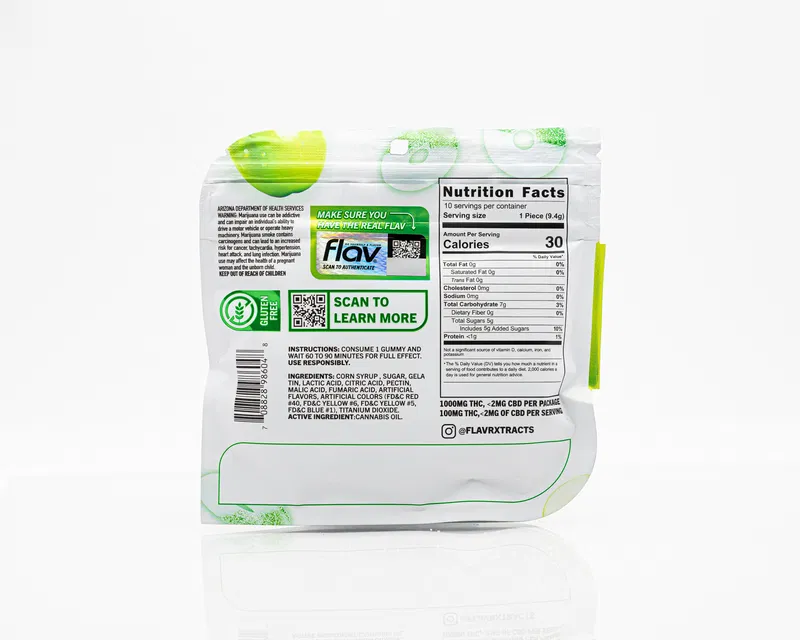 Flav Rings 1000mg Green Apple Flav Rings 1000mg Green Apple