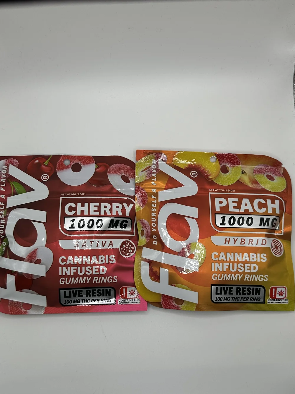 Flav Edibles Peach Rings 1000mg Flav Edibles Peach Rings 1000mg