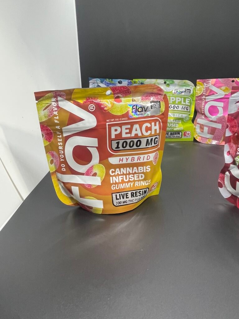 Flav Edibles Peach Rings 1000mg Flav Edibles Peach Rings 1000mg