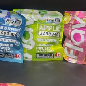 Flav Pink Lemonade Belts (1000mg THC Sour Belts)