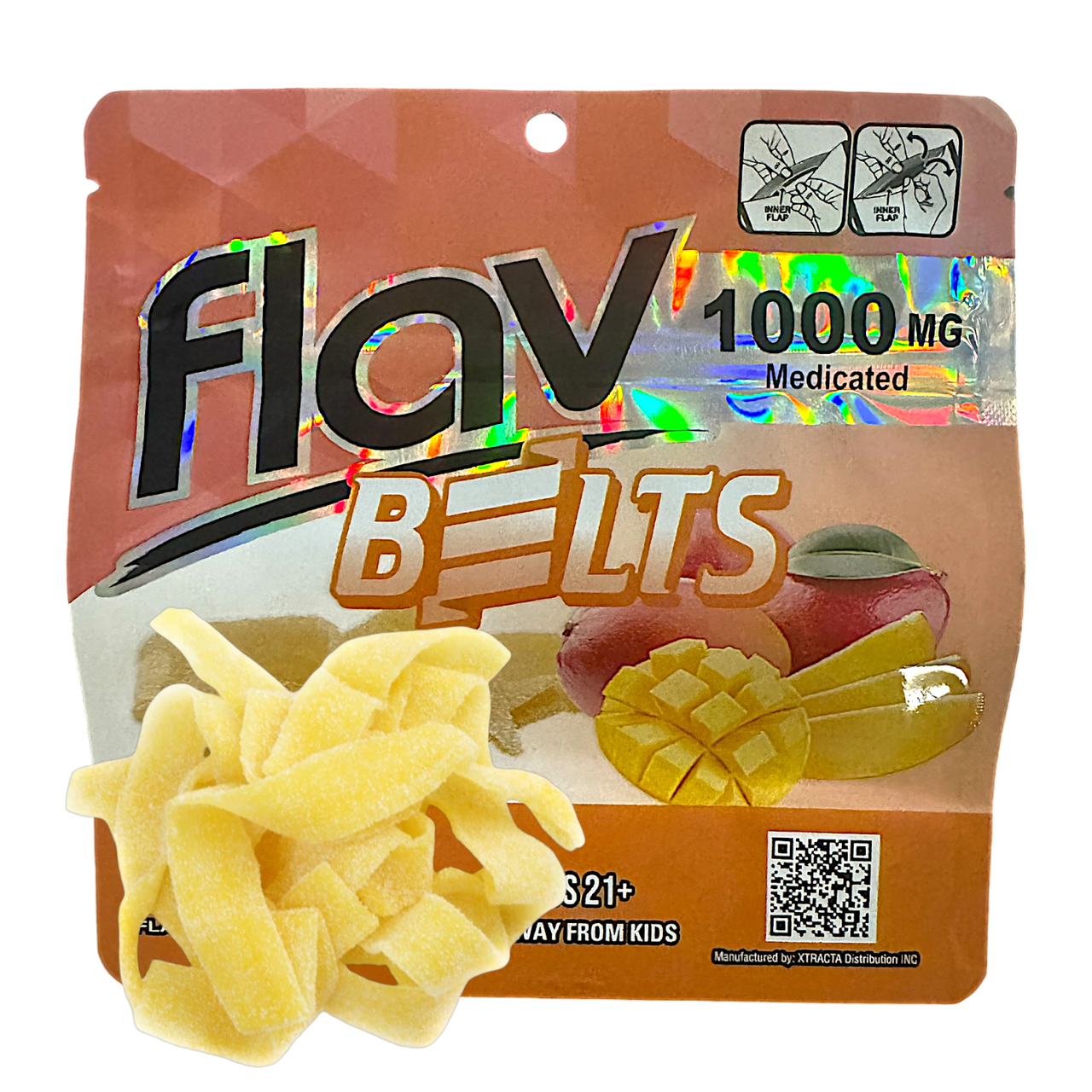 Flav Mango Belts 1000mg THC Flav Mango Belts 1000mg THC