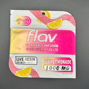 Flav Pink Lemonade Belts (1000mg THC Sour Belts)