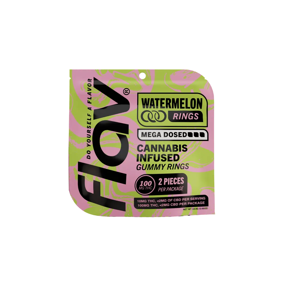 Flav Nighttime Watermelon Rings 100mg Flav Nighttime Watermelon Rings 100mg