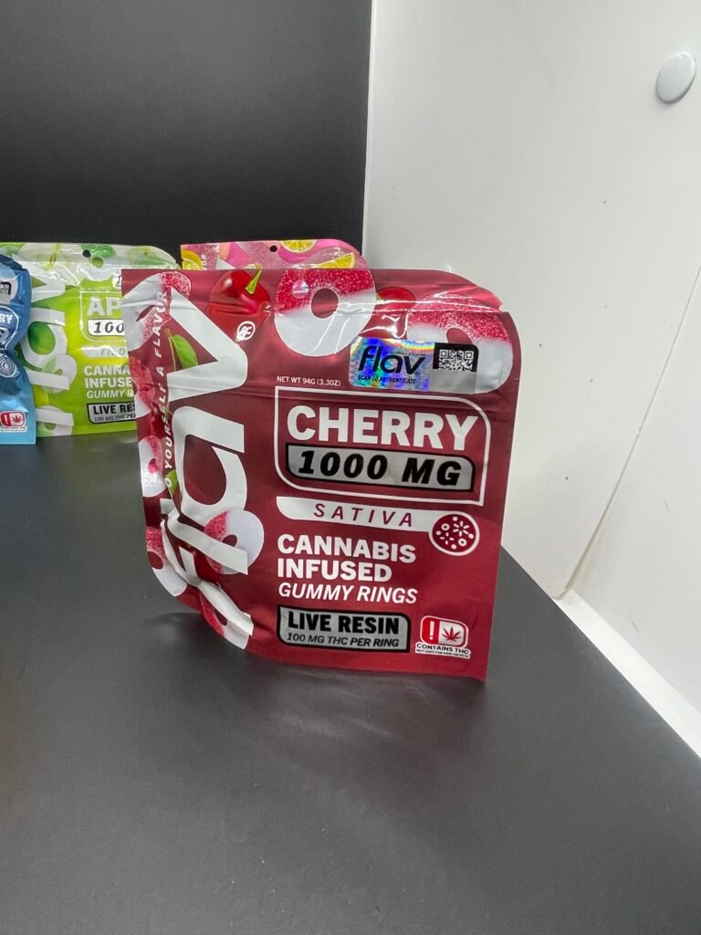 Flav Edibles Cherry Rings 1000mg (THC Gummies) Flav Edibles Cherry Rings 1000mg (THC Gummies)