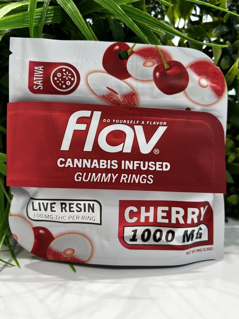 Flav Edibles Cherry Rings 1000mg (THC Gummies) Flav Edibles Cherry Rings 1000mg (THC Gummies)