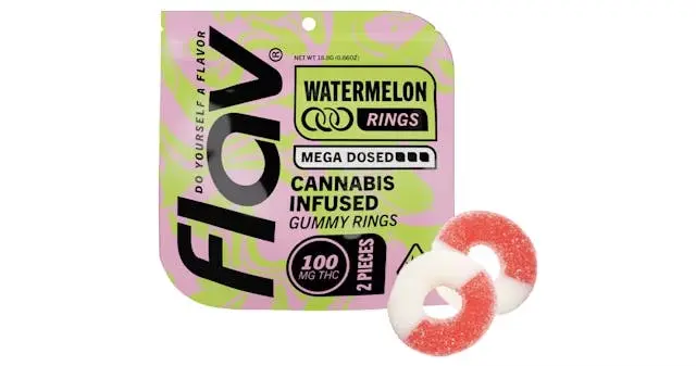 Flav Nighttime Watermelon Rings 100mg