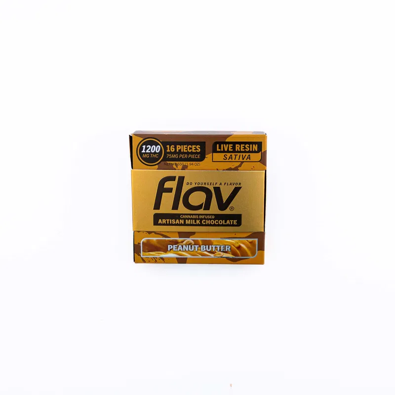 FLAV Peanut Butter Chocolate Bar – Live Resin Artisan Milk 1200mg FLAV Peanut Butter Chocolate Bar – Live Resin Artisan Milk 1200mg