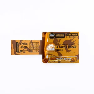 FLAV Peanut Butter Chocolate Bar – Live Resin Artisan Milk 1200mg