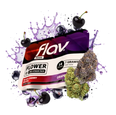 Flav Duos Black Cherry Gelato & Grape Soda Cannabis Strains