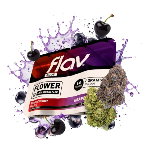 Flav Duos Black Cherry Gelato & Grape Soda Cannabis Strains