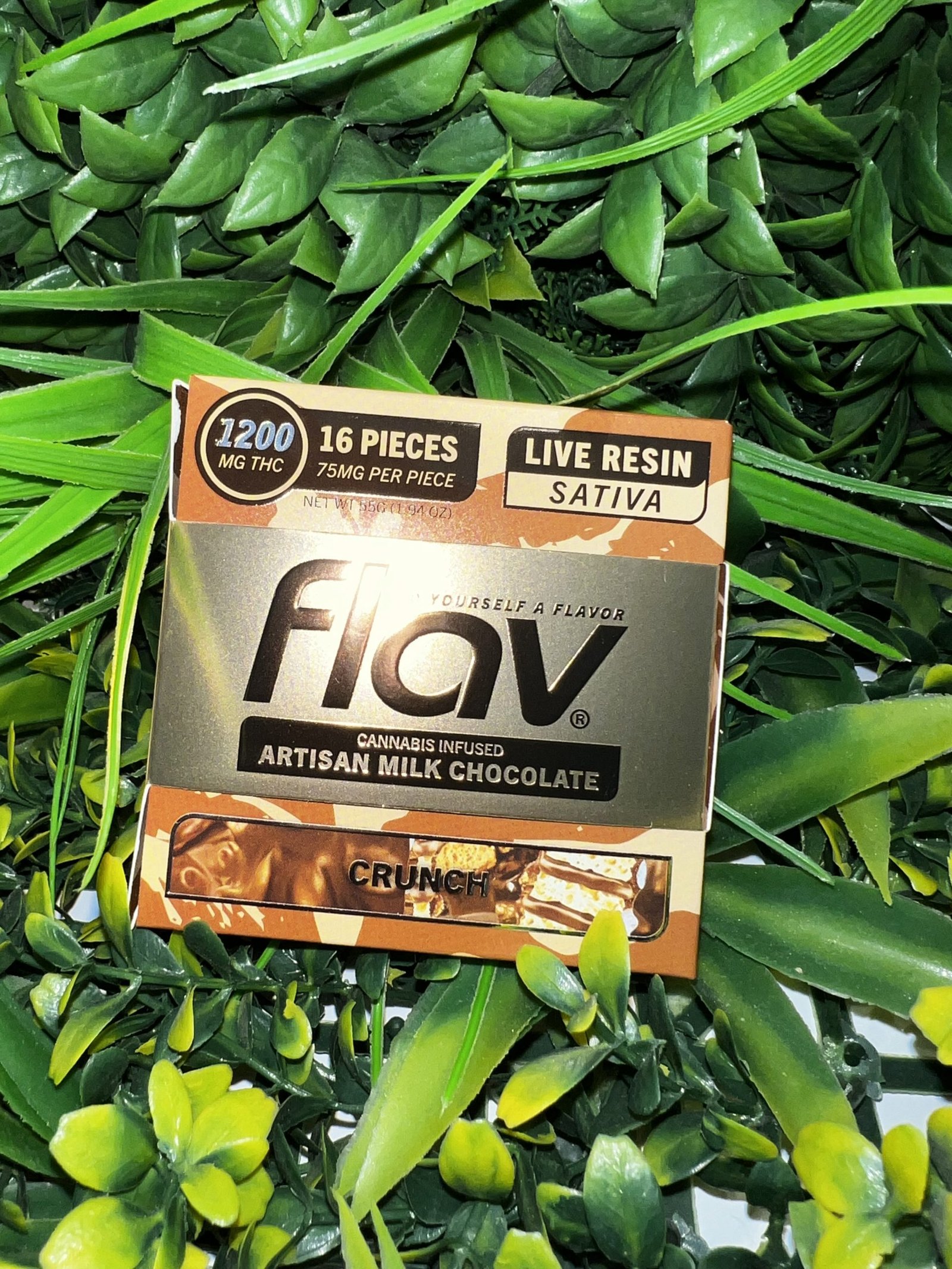 FLAV Crunch Chocolate Bar – Live Resin 1200mg FLAV Crunch Chocolate Bar – Live Resin 1200mg