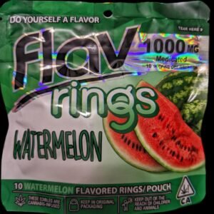 Flav Rings 1000mg Watermelon THC Gummy