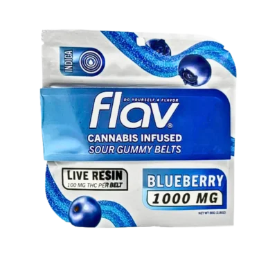 Flav Sour Belt Blueberry Gummy