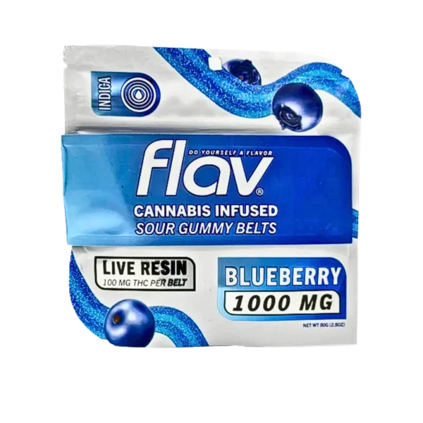 Flav Sour Belt Blueberry Gummy