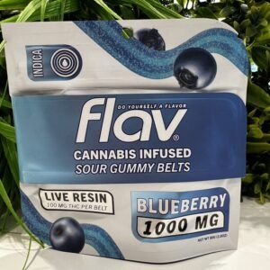 Flav Sour Belt Blueberry Gummy