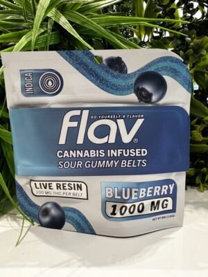 Flav Sour Belt Blueberry Gummy