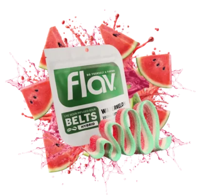 Flav Sour Belt Watermelon 1000mg THC Live Resin Gummy
