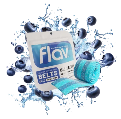 Flav Sour Belt Blueberry Gummy