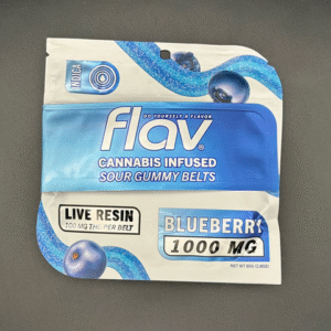 Flav Sour Belt Blueberry Gummy